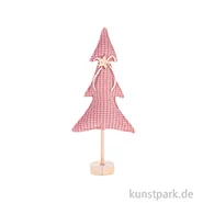 Artikelbild des Artikels “Deko Tannenbaum mit Holzständer, Rosa, 11 x 5 x 2 cm “