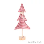 Artikelbild des Artikels “Deko Tannenbaum mit Holzständer, Rosa, 13,5 x 6 x 3,4 cm “