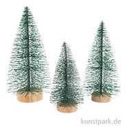 Artikelbild des Artikels “Deko Weihnachtsbäume, 10 - 14 cm, 3 Stück “