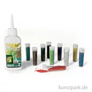 Artikelbild des Artikels “Dekoperlen-Set, 10 Dosen sortiert, inklusive Kleber “