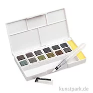 Artikelbild des Artikels “Derwent GRAPHITINT Aquarellkasten mit 12 Farben und Zubehör “