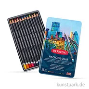 Artikelbild des Artikels “Derwent PROCOLOUR, 12 Farbstifte im Metalletui “