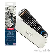 Artikelbild des Artikels “Derwent SKETCHING Water, 6 Graphitstifte mit Anspitzer im Metalletui “