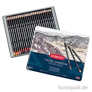 Artikelbild des Artikels “Derwent TINTED Charcoal, 24 Tinten-Kohlestifte im Metalletui “