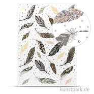 Artikelbild des Artikels “Designkarton Fancy - Feder, DIN A4, 200g “
