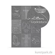 Artikelbild des Artikels “Designkarton Kondolenz - In stillen Gedenken, DIN A4, 200 g “