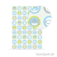 Artikelbild des Artikels “Designkarton Meine Taufe - Jungen Symbole, DIN A4, 200 g “