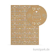 Artikelbild des Artikels “Designkarton Selection - Hochzeit silber, DIN A4, 250 g “