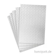 Artikelbild des Artikels “Designkarton Silber - Christliche Fische, DIN A4, 5 Blatt, 200g “