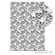 Artikelbild des Artikels “Designkarton Skull - Weiß, DIN A4, 200g “