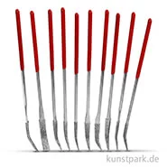 Artikelbild des Artikels “Diamantsteinfeilen 10er-Set, gebogen mit Plastikgriff, Profiqualität “
