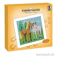 Artikelbild des Artikels “Diamond Painting Set - Holz Bilderrahmen, Pferde, 20 x 20 cm “