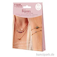Artikelbild des Artikels “DIY Schmuck Bastelset - Armbänder + Halsketten mit Steinen, Gold “