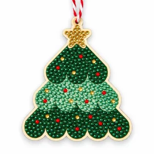 Artikelbild des Artikels “DIY-Set - Diamond Painting, Anhänger Weihnachtsbaum, 8,5 x 10 x 0,2 cm “