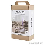 Artikelbild des Artikels “DIY Set - Kerzenhalter + Tabletts Gießen, Weiß, Blau, Pink “