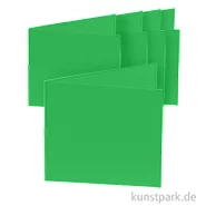 Artikelbild des Artikels “Doppelkarten quadratisch - Grün, 13,5cm, 5 Karten + Kuverts + Einlagen “