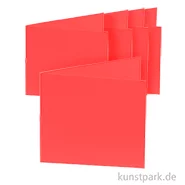 Artikelbild des Artikels “Doppelkarten quadratisch - Rot, 13,5cm, 5 Karten + Kuverts + Einlagen “