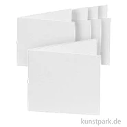 Artikelbild des Artikels “Doppelkarten quadratisch - Weiß, 13,5cm, 5 Karten + Kuverts + Einlagen “