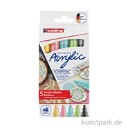 Artikelbild des Artikels “edding 5100 Acrylmarker Medium, 2-3 mm, 5er Set - Pastell “