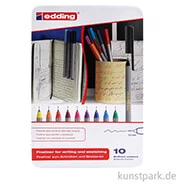 Artikelbild des Artikels “edding 55 Fineliner Set, Metallschachtel mit 10 Farben “