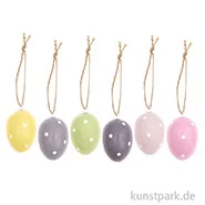 Artikelbild des Artikels “Eier Deko Hänger - Punkte, 6 Stück “