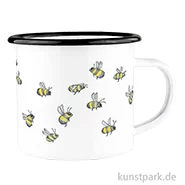 Artikelbild des Artikels “Emailletasse - Bienenschwarm, 300 ml “