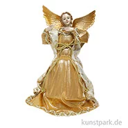 Artikelbild des Artikels “Engel mit Stoffkleid, Gold, 28 cm “