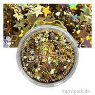 Artikelbild des Artikels “Eulenspiegel Holographischer Glitzer 6 g Dose | Goldsterne“