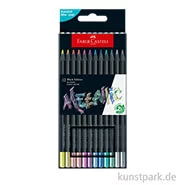 Artikelbild des Artikels “Faber-Castell Buntstifte Black Edition Metallic, 12er Kartonetui “