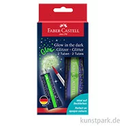 Artikelbild des Artikels “Faber-Castell Glitzer Gel für Deckfarben, Glow in the dark, 2 x 12 ml “