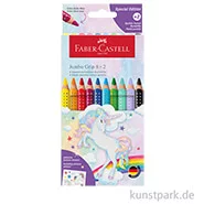 Artikelbild des Artikels “Faber-Castell JUMBO Grip Buntstifte, 8+2 Kartonetui, Einhorn “