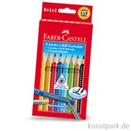 Artikelbild des Artikels “Faber-Castell JUMBO Grip Etui mit 8 Buntstiften und Bleistift “