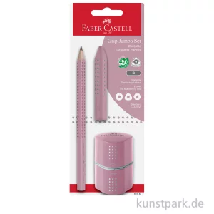 Artikelbild des Artikels “Faber-Castell JUMBO Grip Set - Rose Shadows mit Radierer + Spitzer “