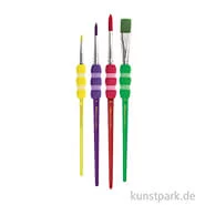 Artikelbild des Artikels “Faber-Castell Pinsel Soft-Touch, Synthetik, 4er Set, Bunt “