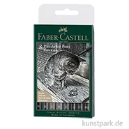 Artikelbild des Artikels “Faber-Castell PITT Artist Pen Brush - 8er Set - Schwarz & Grau “