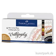 Artikelbild des Artikels “Faber-Castell PITT Artist Pen Calligraphy - 6er Set “