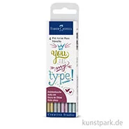 Artikelbild des Artikels “Faber-Castell PITT Artist Pen Handlettering 4er Set - Metallic “