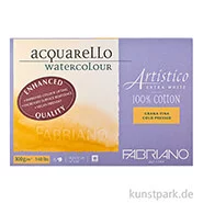 Artikelbild des Artikels “Fabriano Artistico Aquarellpapier, 25 Blatt, 300g, 12,5 x 18 cm, Fein “