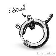 Artikelbild des Artikels “Federringe mit Spaltring, 9 mm, 3 Stück Platin“