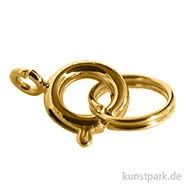 Artikelbild des Artikels “Federringe mit Spaltring, 7 mm, 4 Stück Gold“