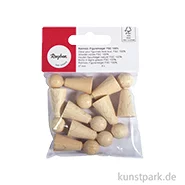 Artikelbild des Artikels “Figurenkegel, Rohholz, 37 mm, 8 Stück “