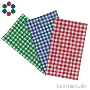 Artikelbild des Artikels “Filz mit Karomuster, Gingham, 30 x 40 cm, 1 mm “