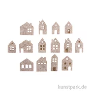 Artikelbild des Artikels “Filz Streuteile Mini Häuser mit Klebepunkt, 2,5-3,5 cm, 14 Stück “