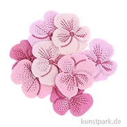 Artikelbild des Artikels “Filzstreuteile - Stiefmütterchen, Rosa bestickt, 8 Stück “