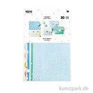 Artikelbild des Artikels “Flachbeutel mit Sticker - Blau, klein “