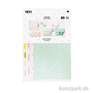Artikelbild des Artikels “Flachbeutel mit Sticker - Mint, klein “