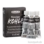 Artikelbild des Artikels “Schmincke Flüssige Kohle, Kartonset mit 3 x 5 ml “