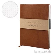 Artikelbild des Artikels “Clairefontaine - Flying Spirit Journal aus Echtleder - Cognac Dotted“