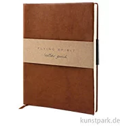 Artikelbild des Artikels “Clairefontaine - Flying Spirit Journal aus Echtleder - Cognac “