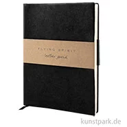 Artikelbild des Artikels “Clairefontaine - Flying Spirit Journal aus Echtleder - Schwarz “